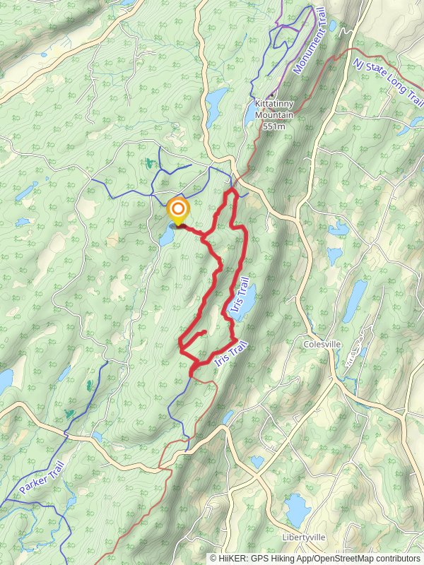 Iris Loop Trail via Blue Dot Trail