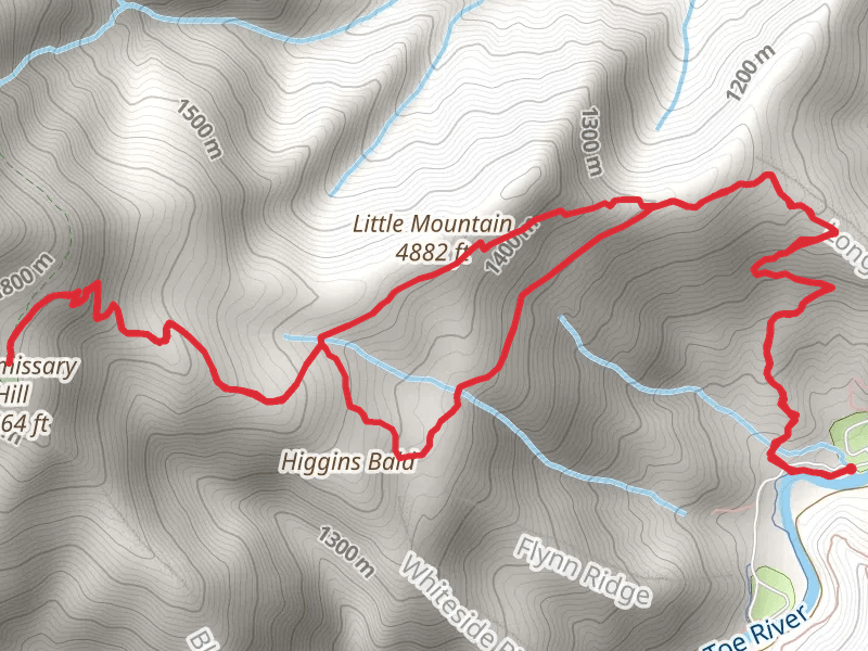 Little Mountain and Commissary Hill via Mount Mitchell Trail