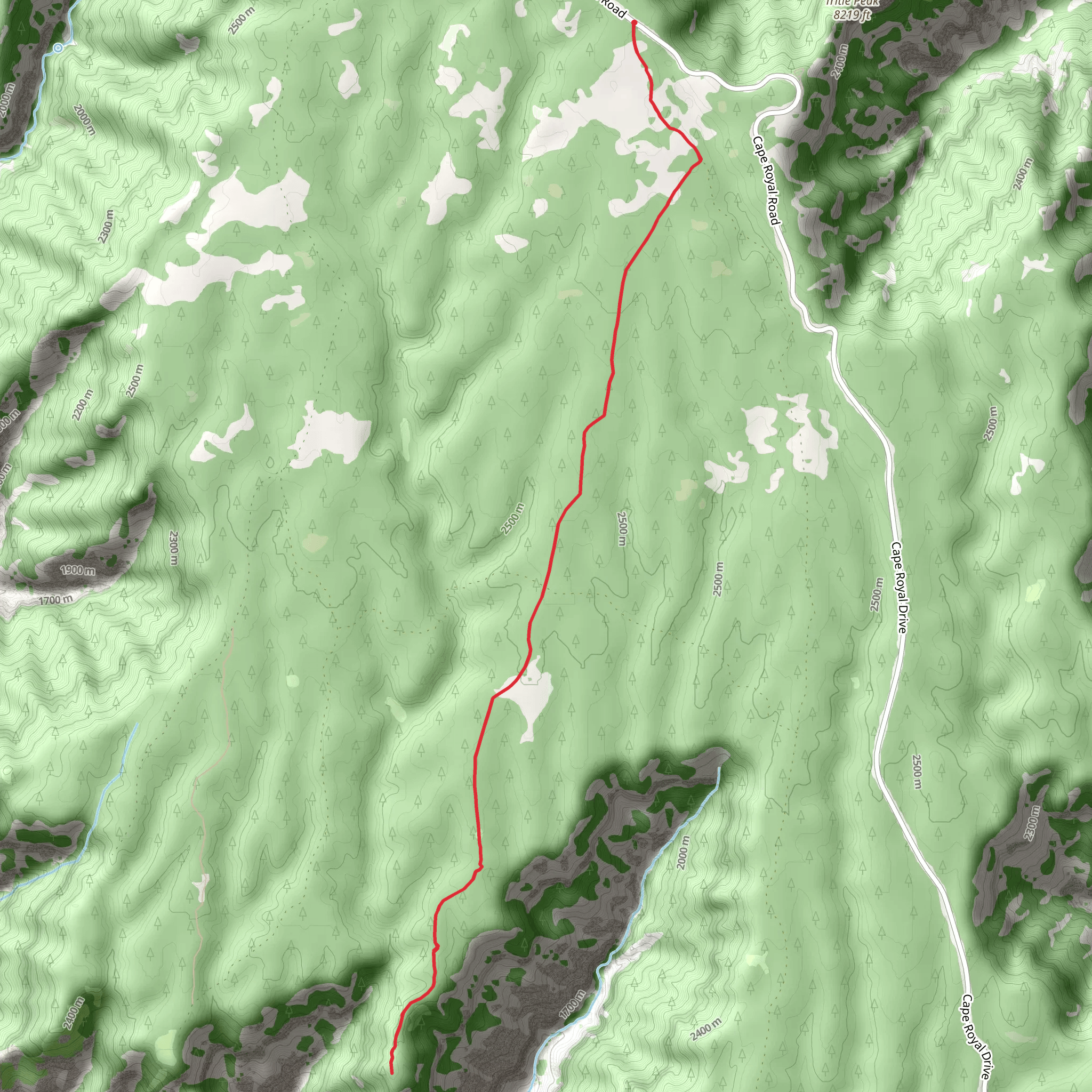 Francois Matthes Trail mobile static map