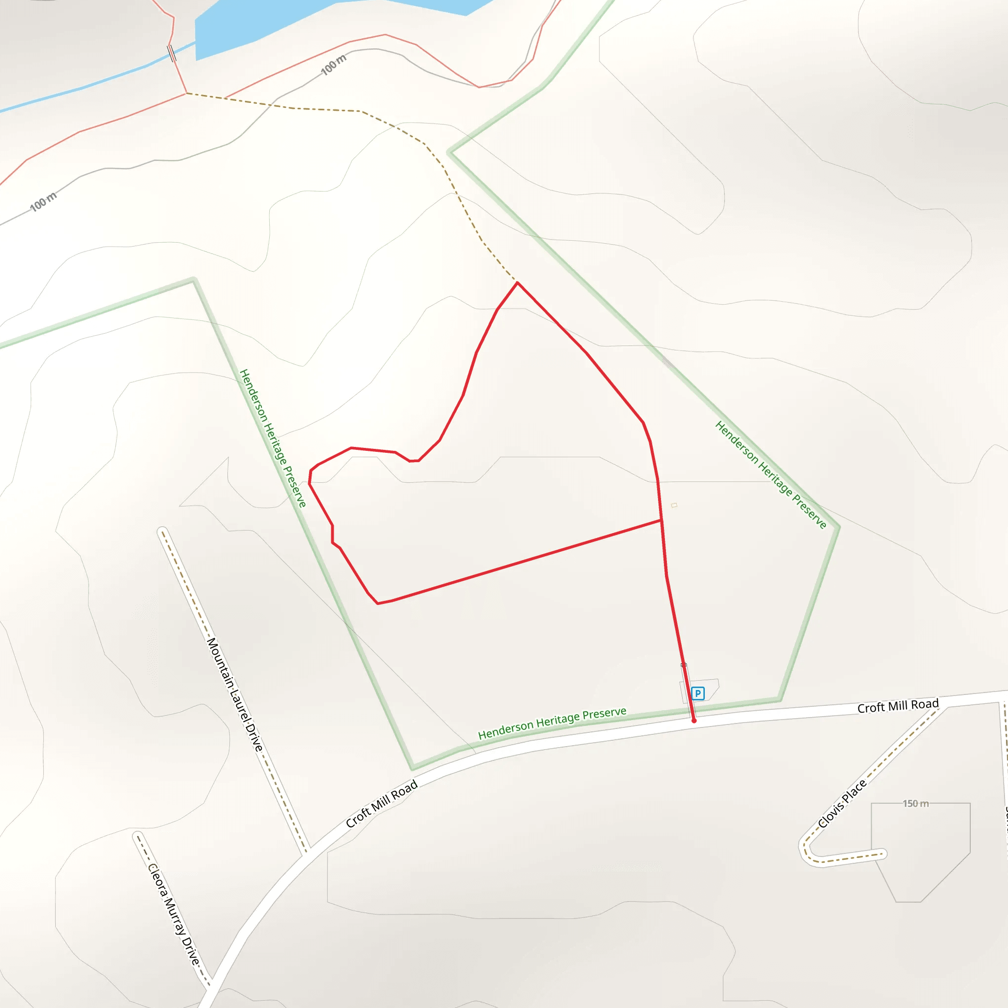 Croft Mill Road Loop mobile static map