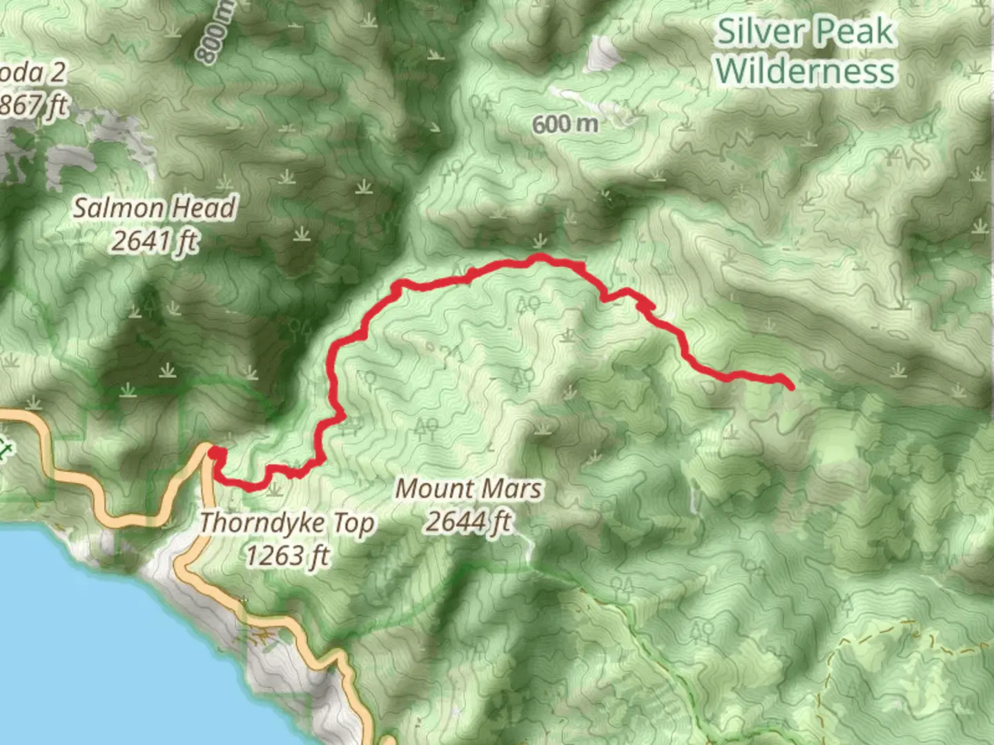 An image depicting the trail Dutra Flat Campground via Spruce Creek Trail and its surrounding area.