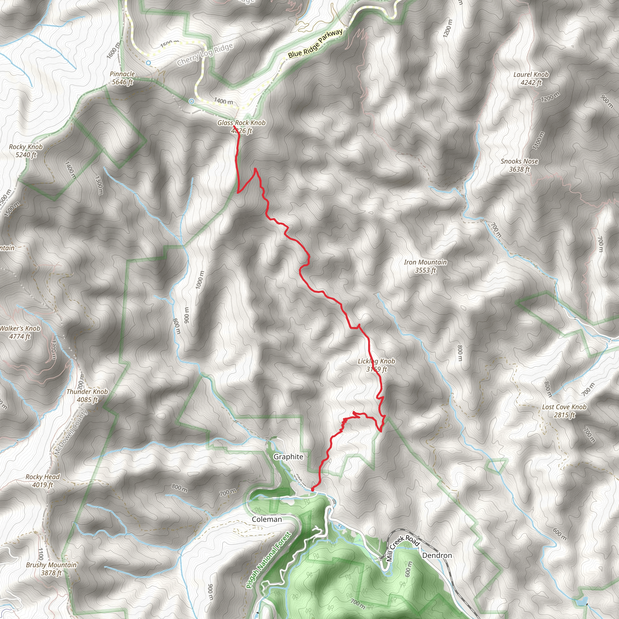 Heartbreak Ridge via Star Gap Trail mobile static map