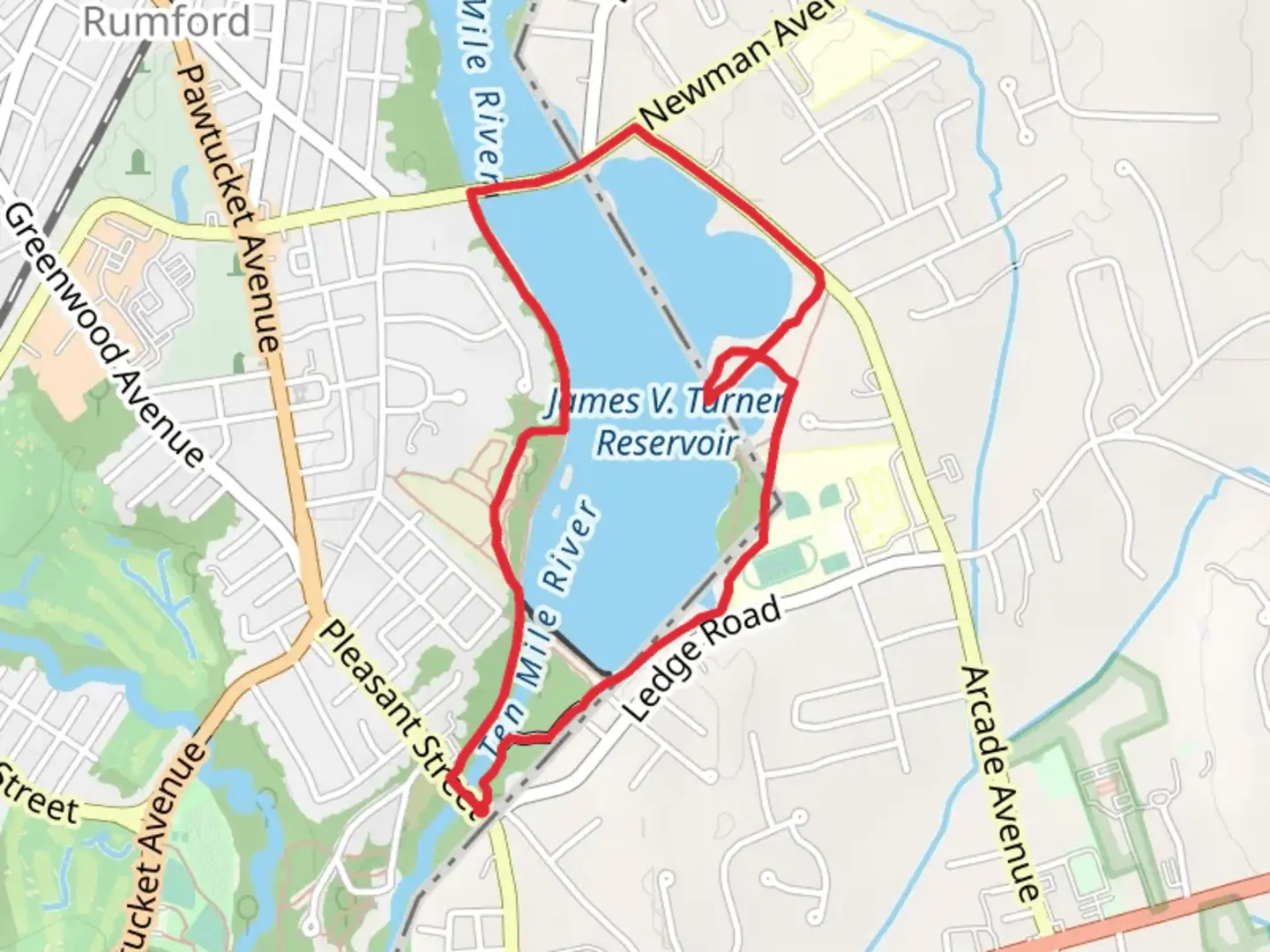 An image depicting the trail Turner Reservoir Loop Trail and its surrounding area.