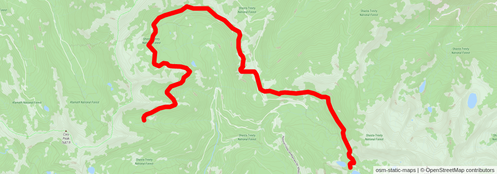 American Perimeter Trail - California Primary stage 15 Map