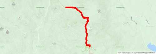 Southwestern Horseshoe Trail stage 86 Map