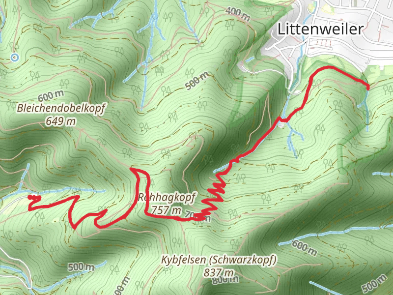 Mariengrotte Walk via Rehagsattel and Brombergweg