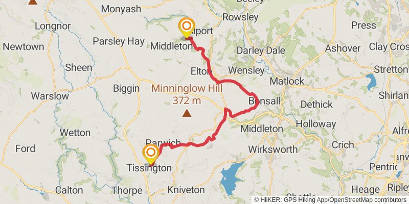Limestone Way stage 3 Map