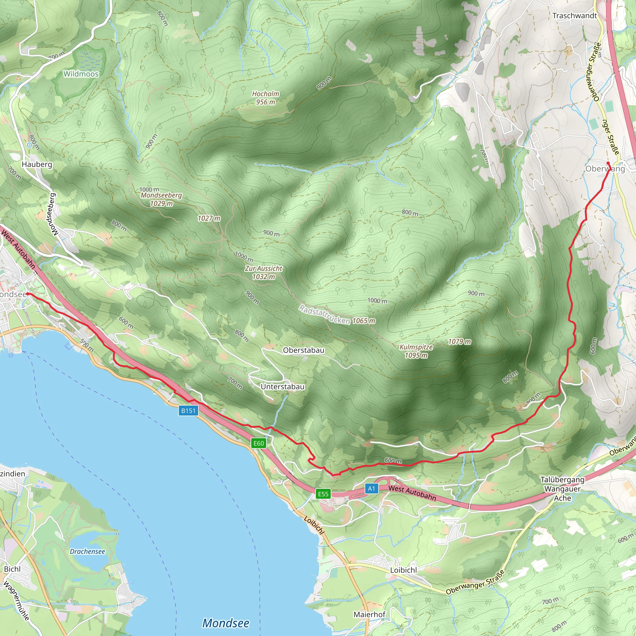 St Konrad's trail mobile static map