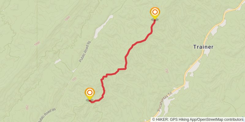 Middle Mountain Trail stage 2 Map
