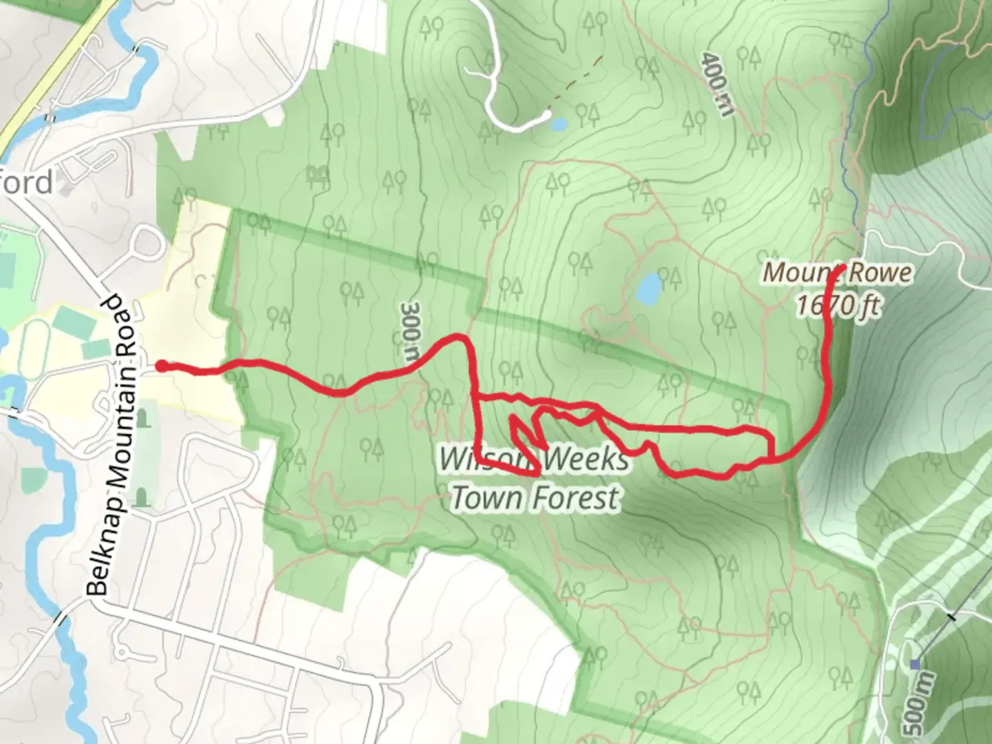 An image depicting the trail Mount Rowe via Mt Rowe Trail and its surrounding area.