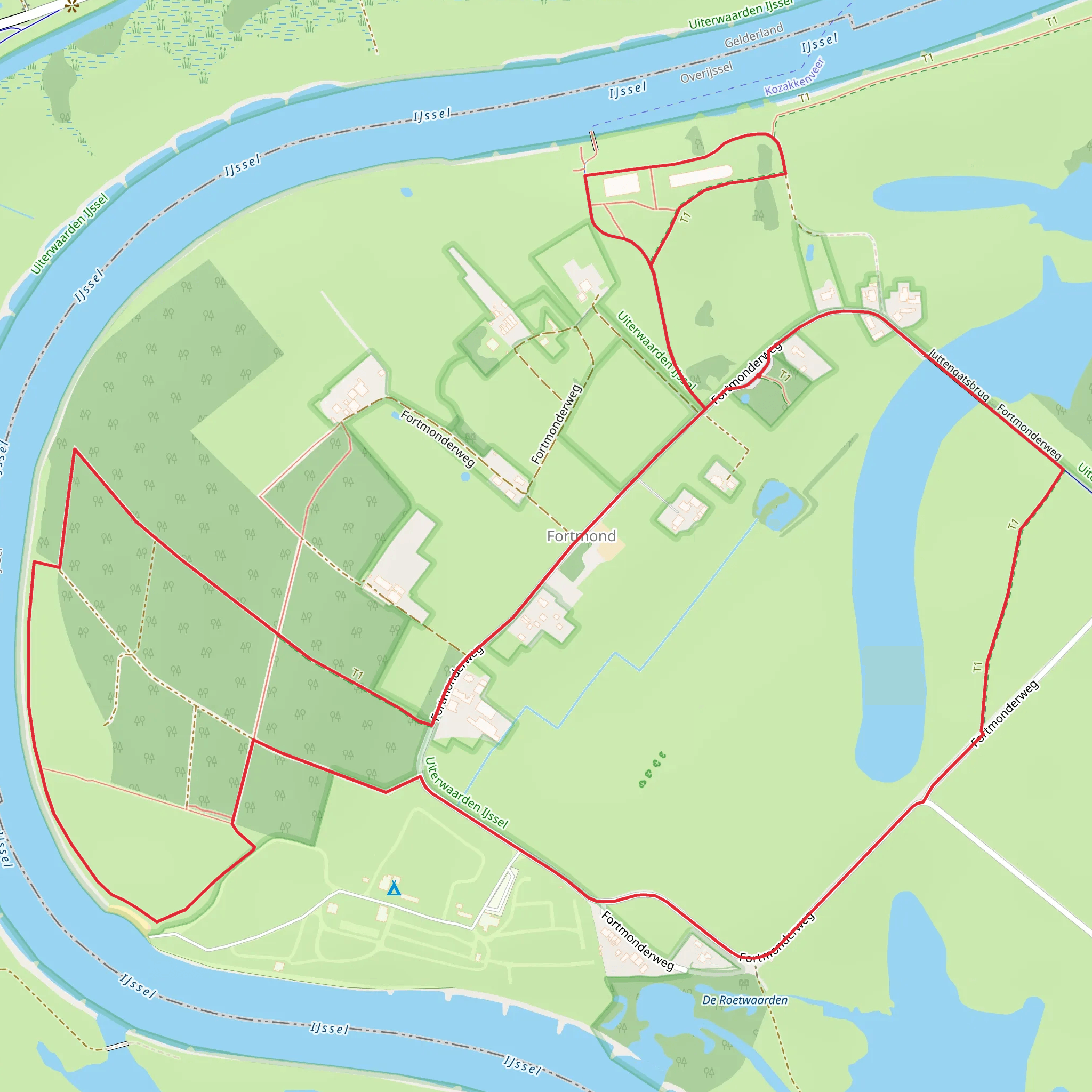 Achterweerd and Steenfabriek Loop mobile static map