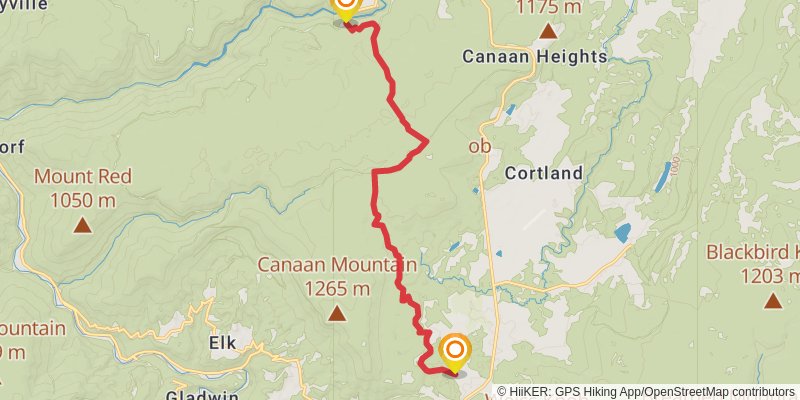 American Discovery Trail North Route stage 32 Map