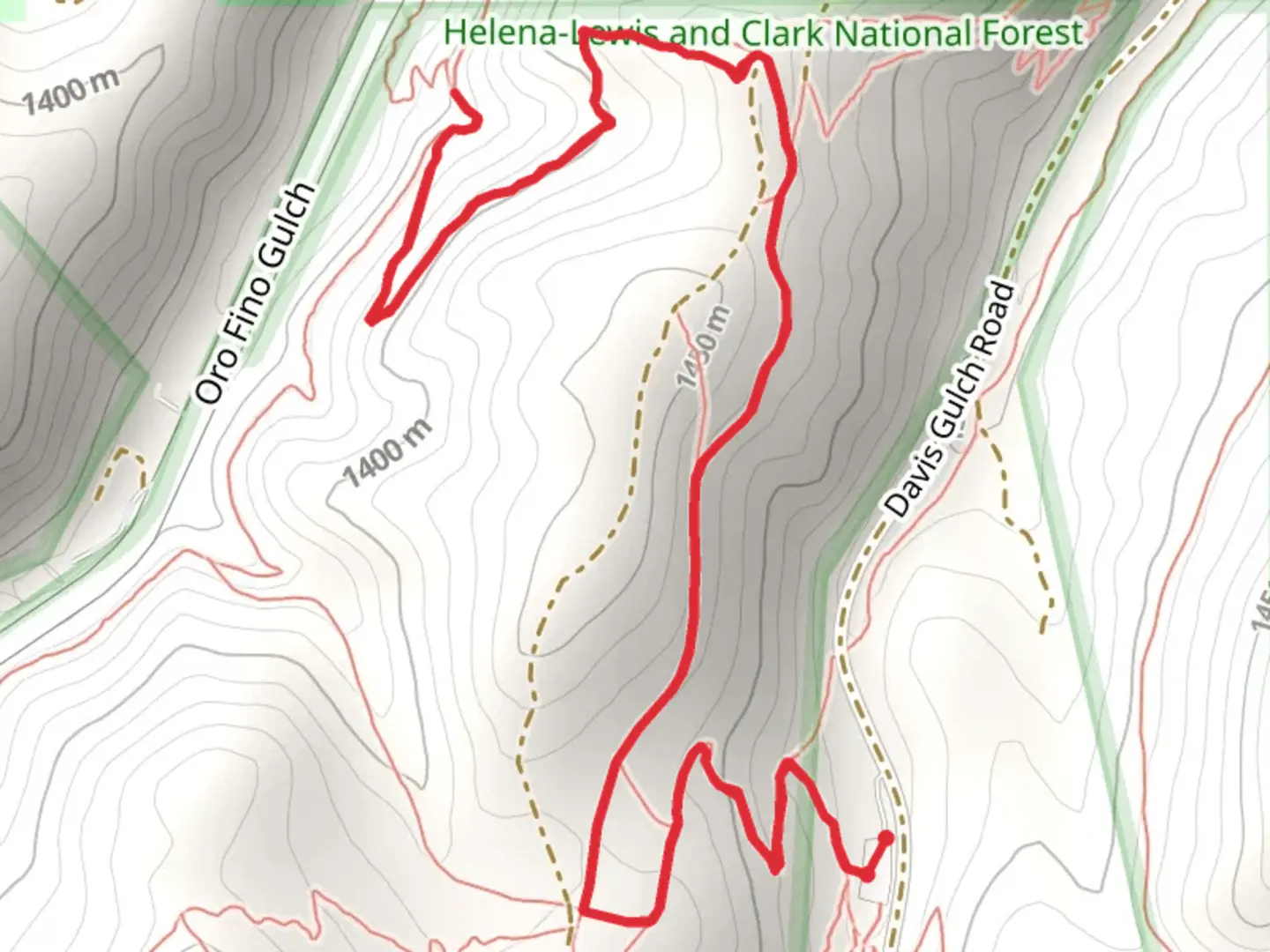 An image depicting the trail Don’t Fence Me In Trail via Rodney Meadow Trail and its surrounding area.