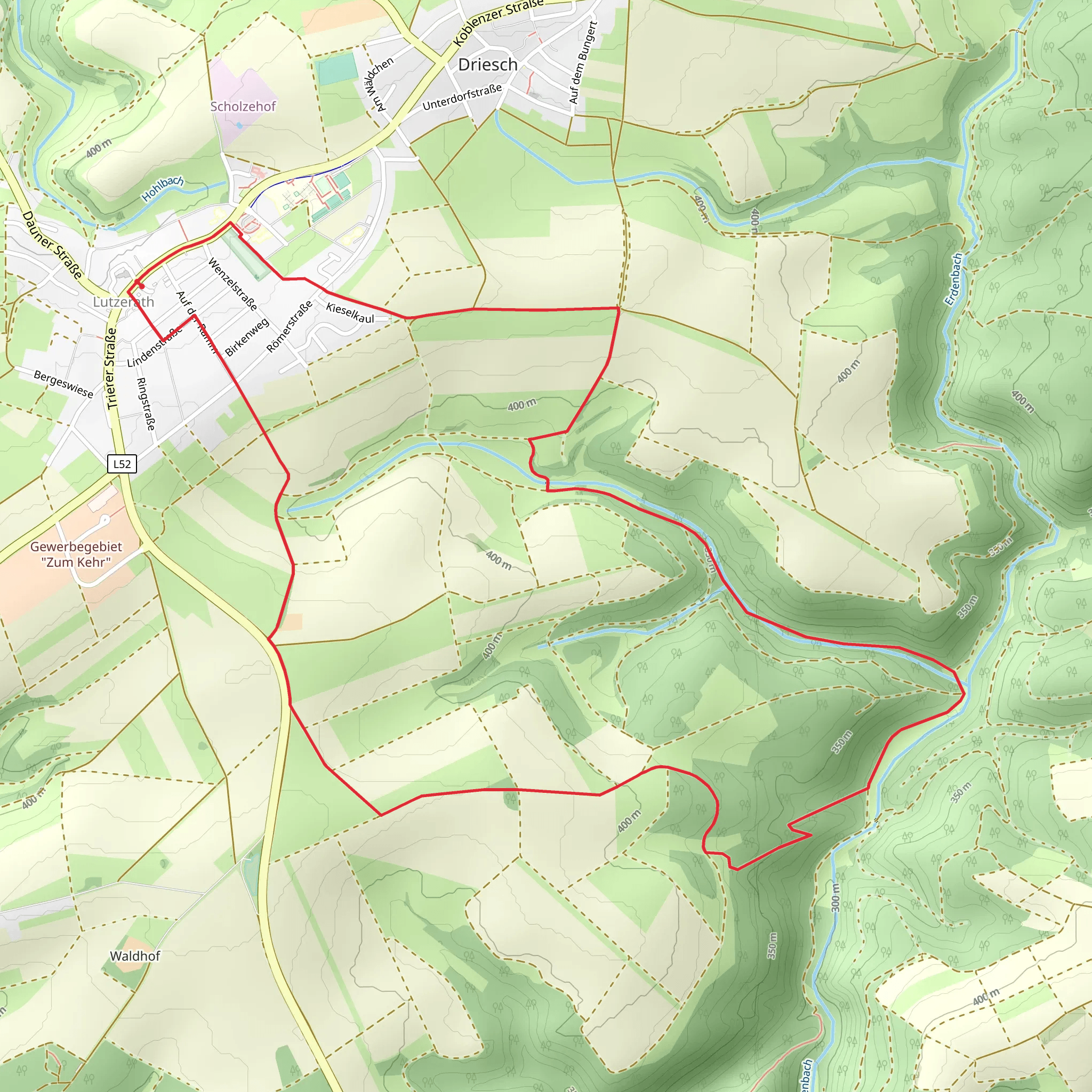 Lutzerath Loop mobile static map
