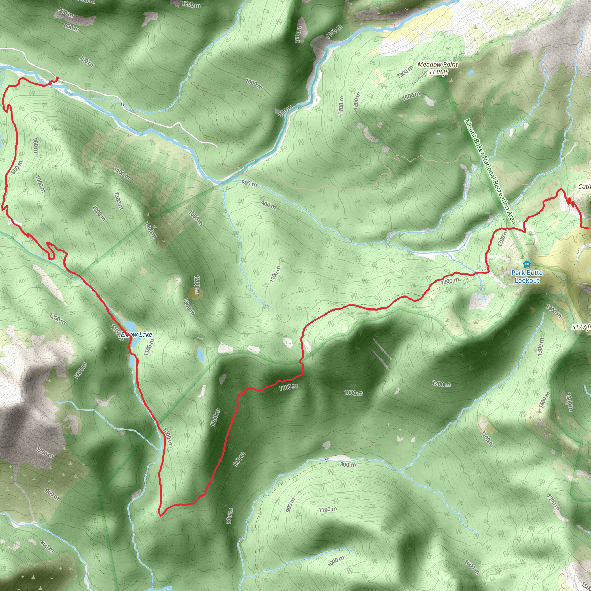 Bell Pass Trail mobile static map