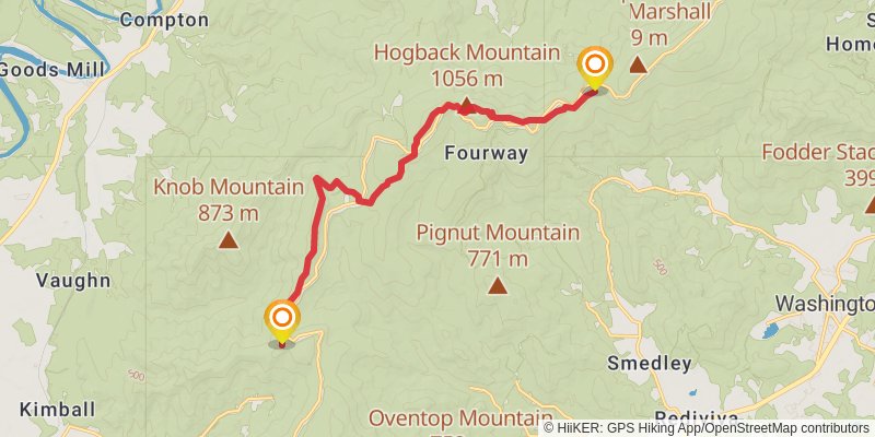 Appalachian Trail stage 98 Map