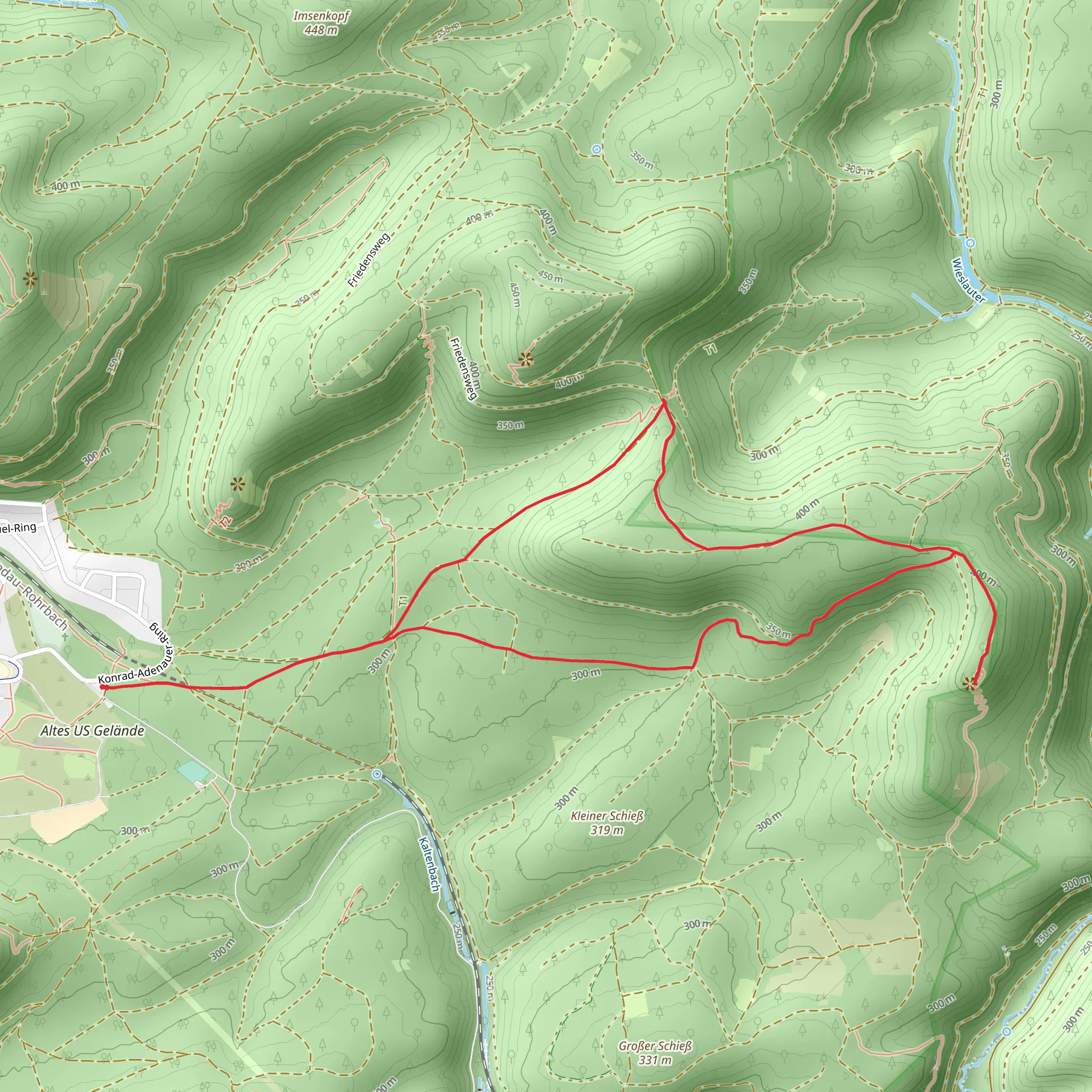 Wildsaufelsen and Rotenstein Loop mobile static map