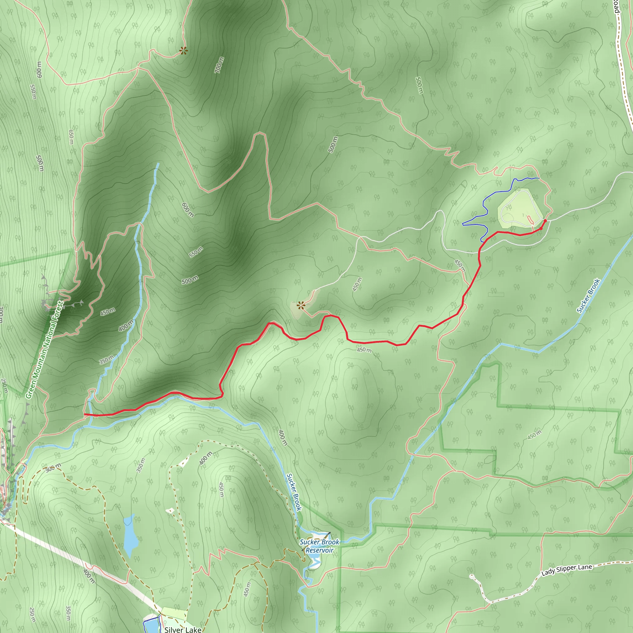 North Branch Trail mobile static map