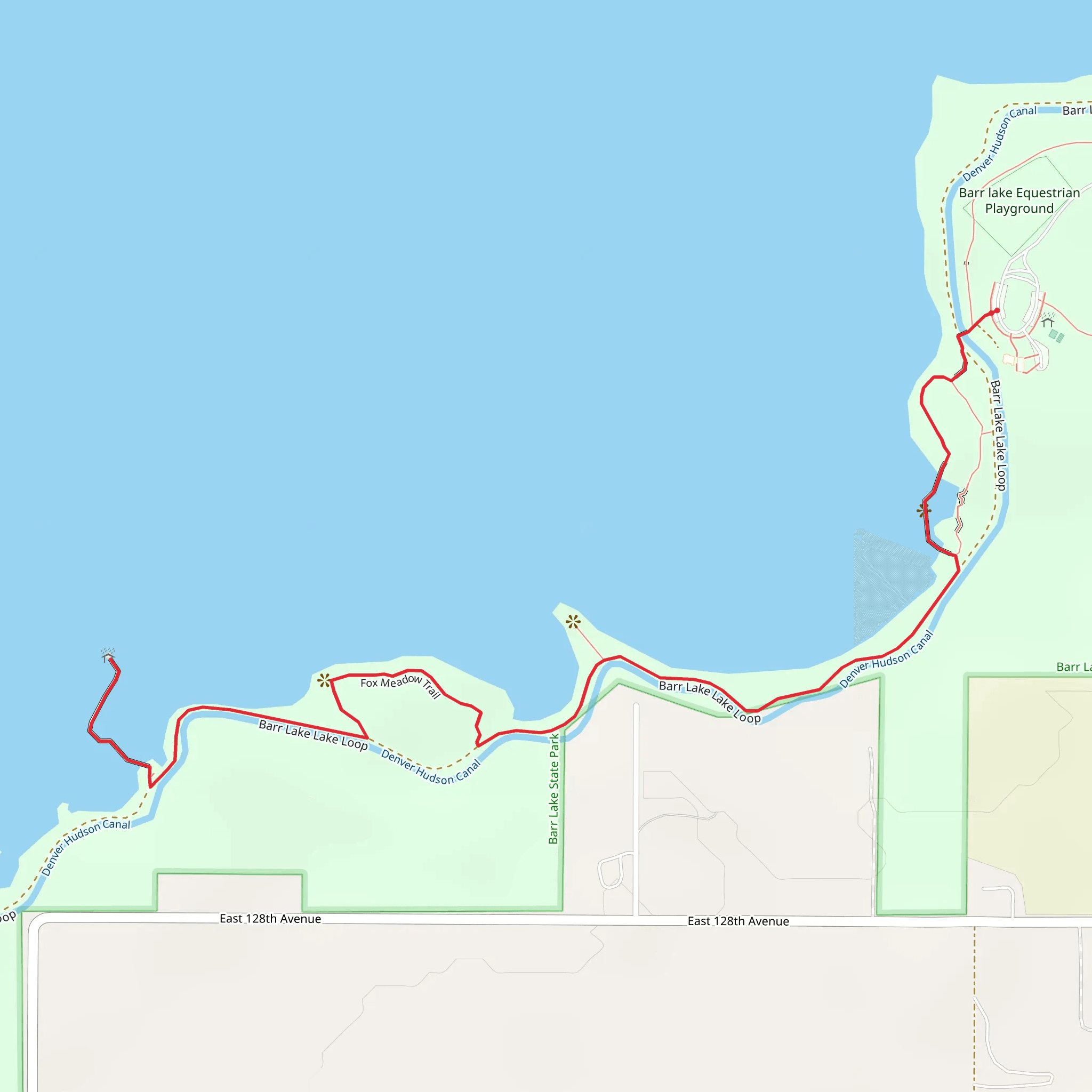 Fox Meadow Trail mobile static map