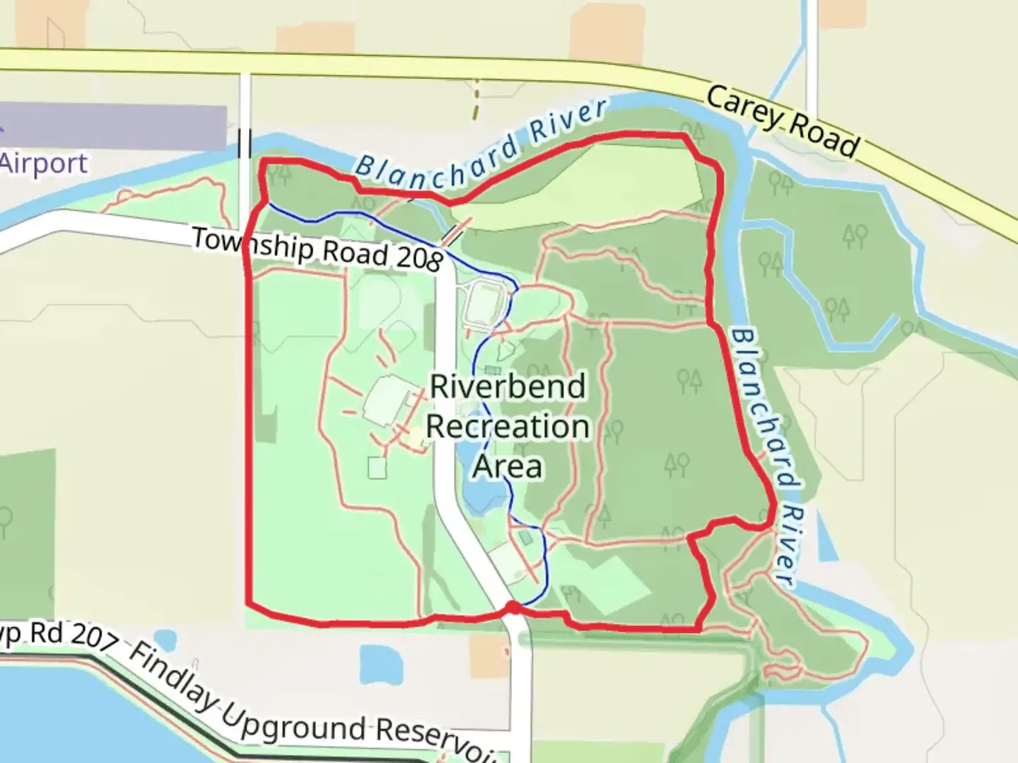 An image depicting the trail Bridle Trail and Heritage Loop Trail and its surrounding area.
