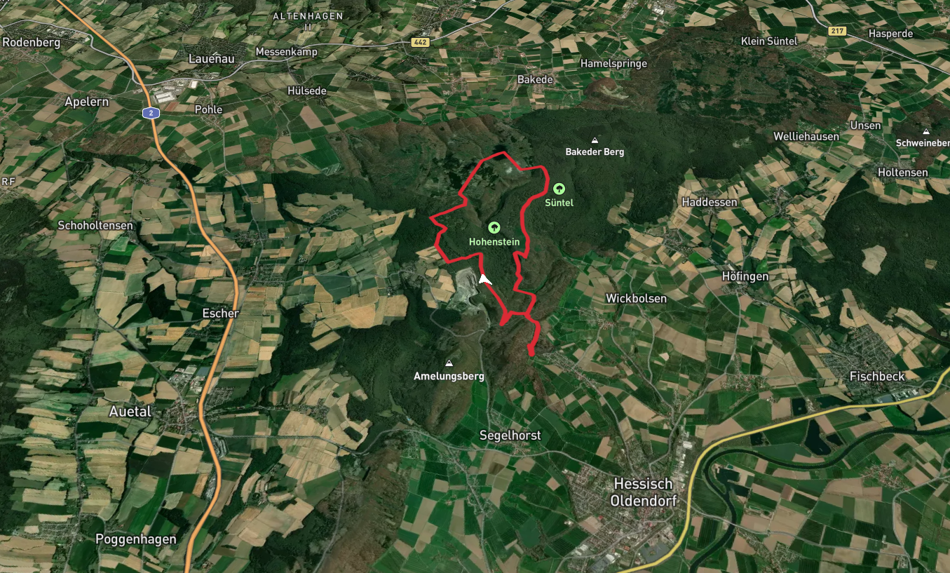 Hohenstein via Deister Suentel Weg Loop