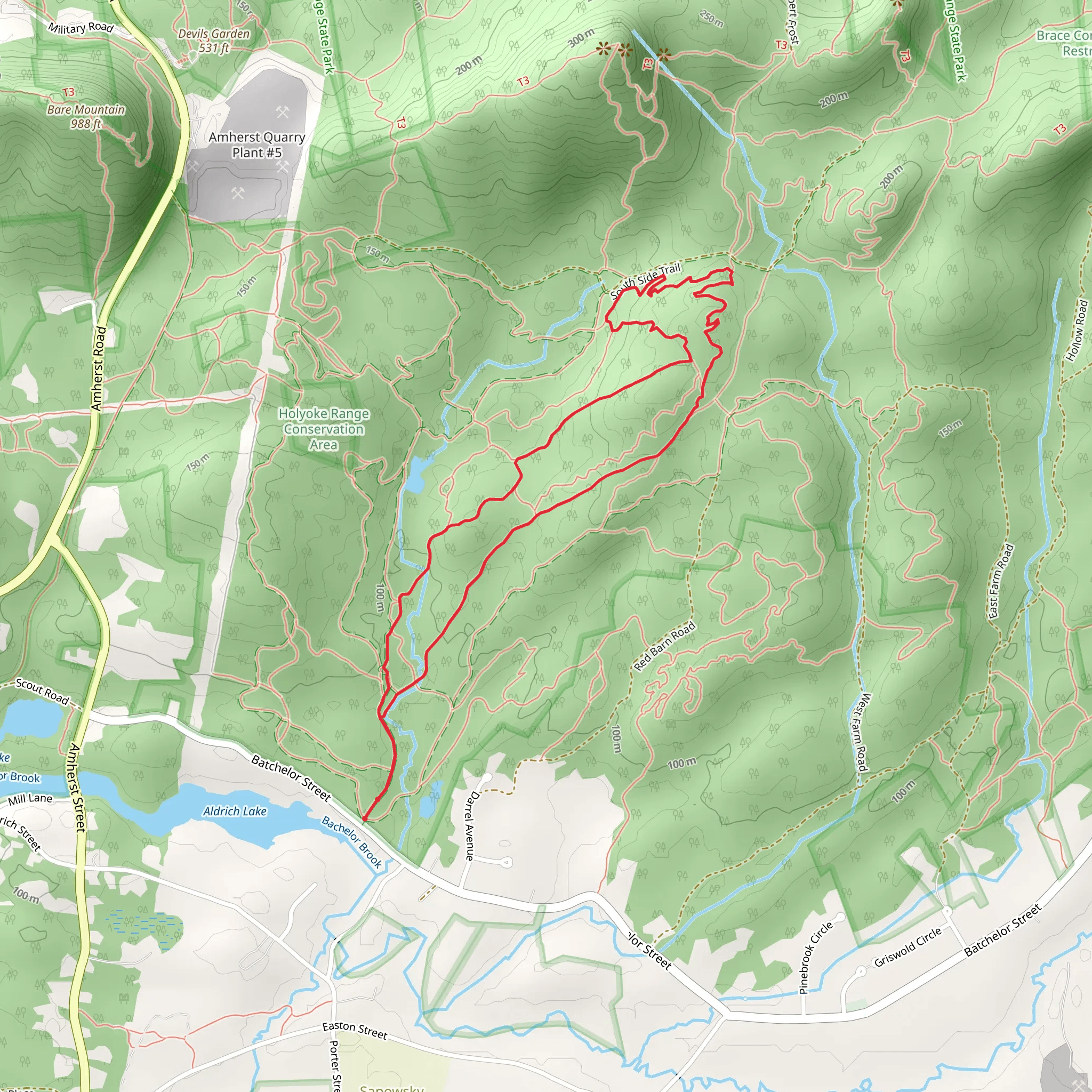 Serpent God Loop Trail mobile static map