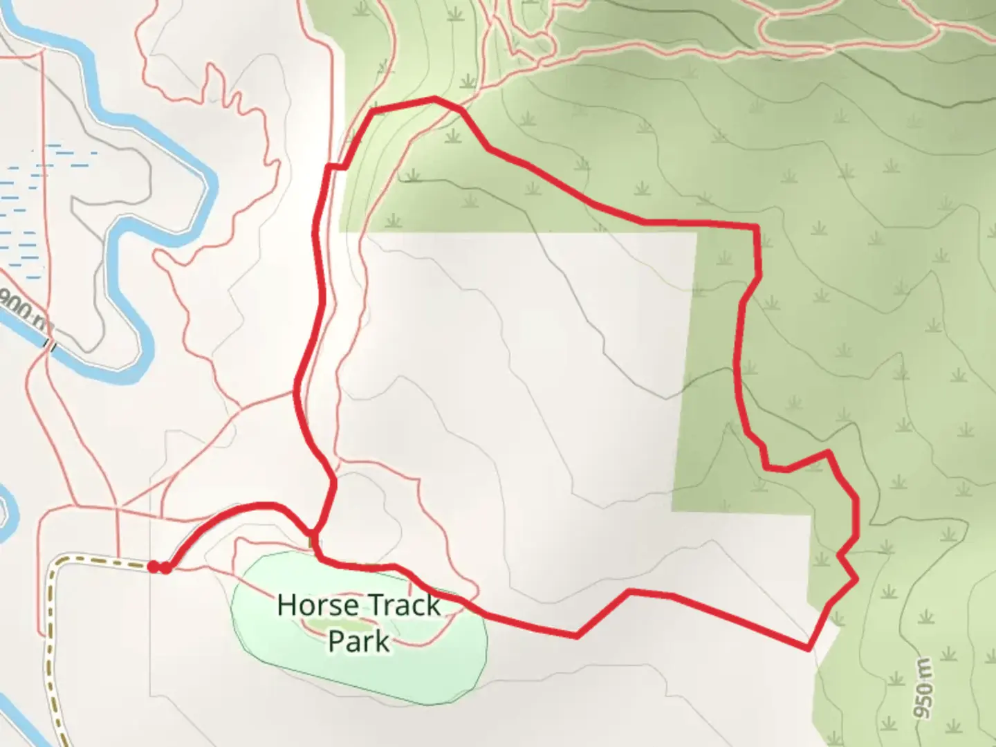 An image depicting the trail Ochoco Avenue Loop - North and its surrounding area.