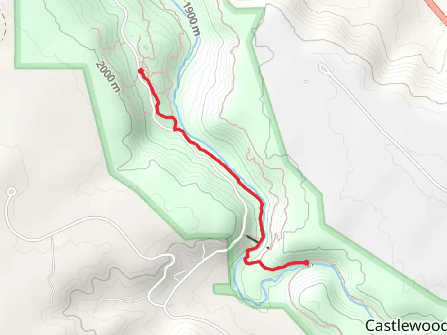 An image depicting the trail Inner Canyon and West Side Spur Trail and its surrounding area.