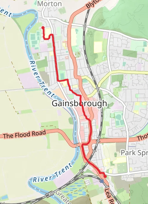 West Lindsey Walking mobile static map