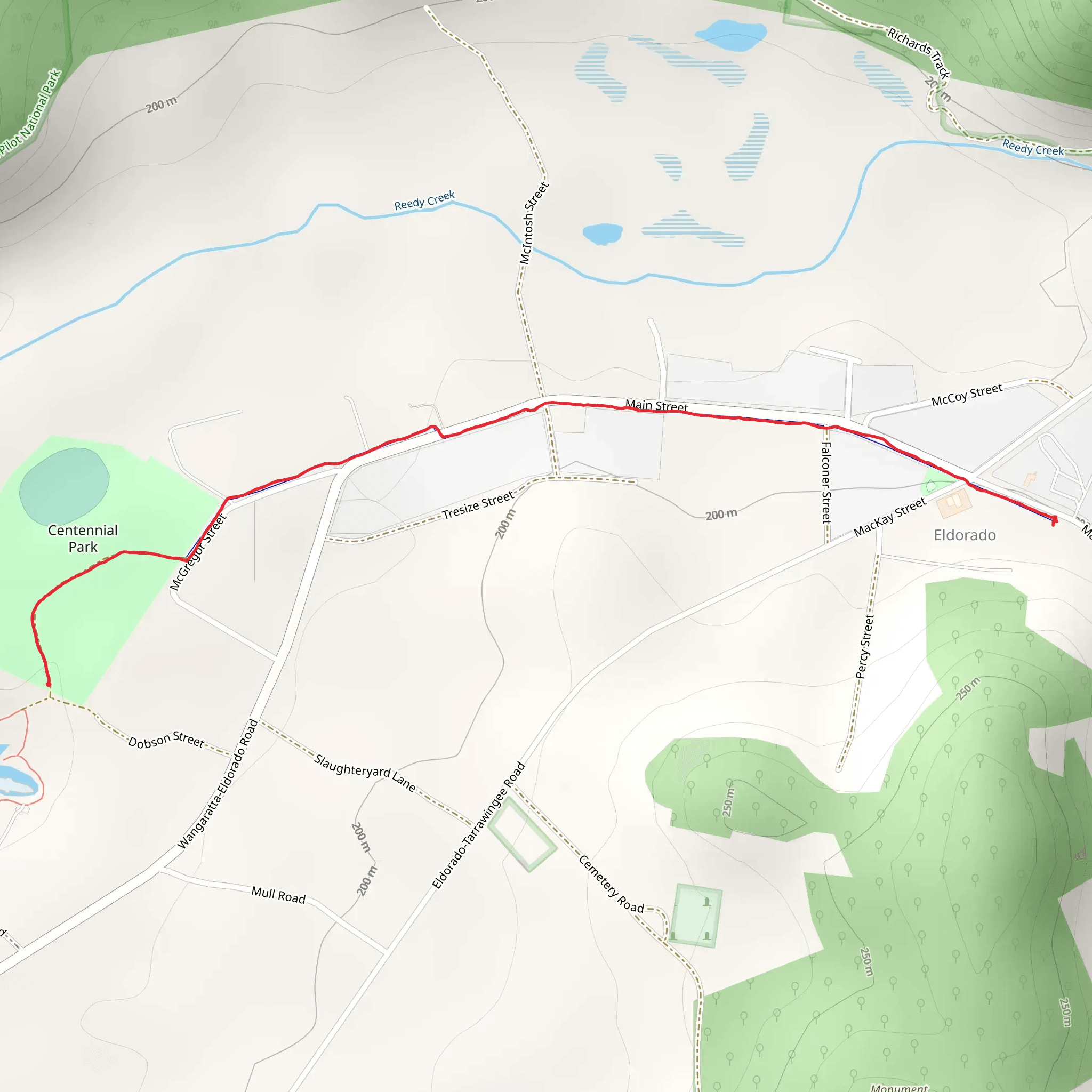 Eldorado Historic Walk mobile static map