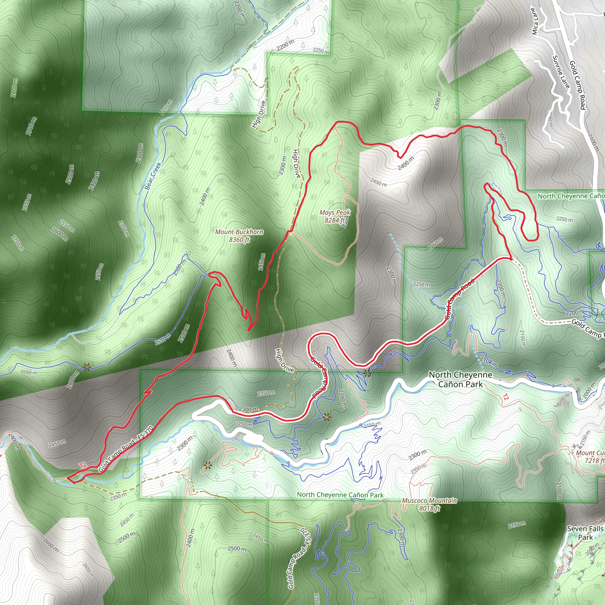 Captain Jacks Trail Loop mobile static map