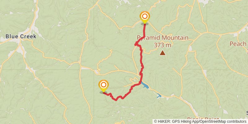 North Country Trail - Ohio stage 34 Map