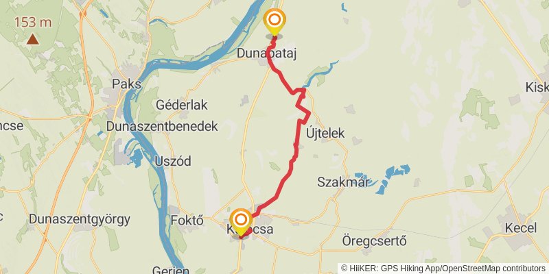 Sultans Trail stage 27 Map