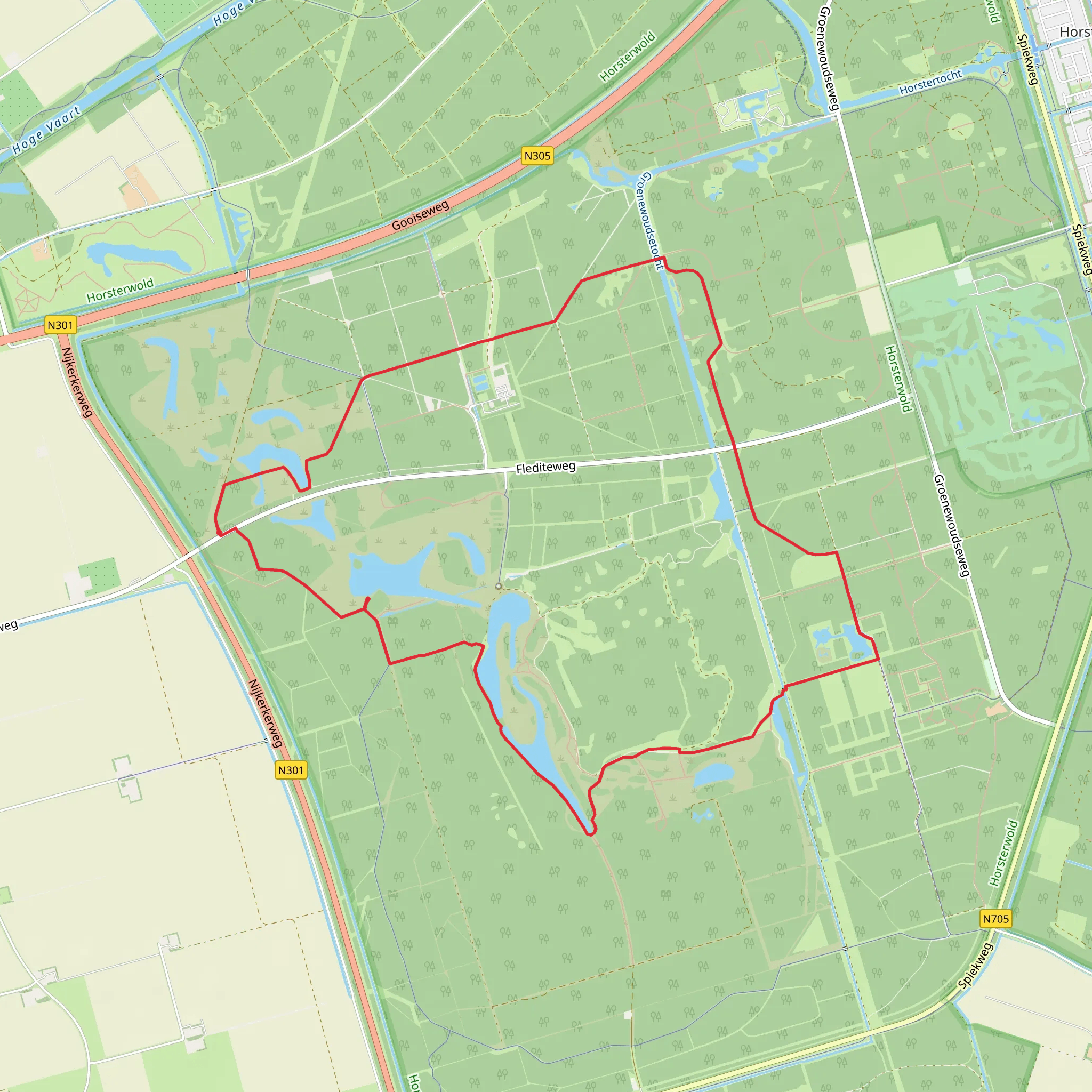 De Stille Kern Loop mobile static map