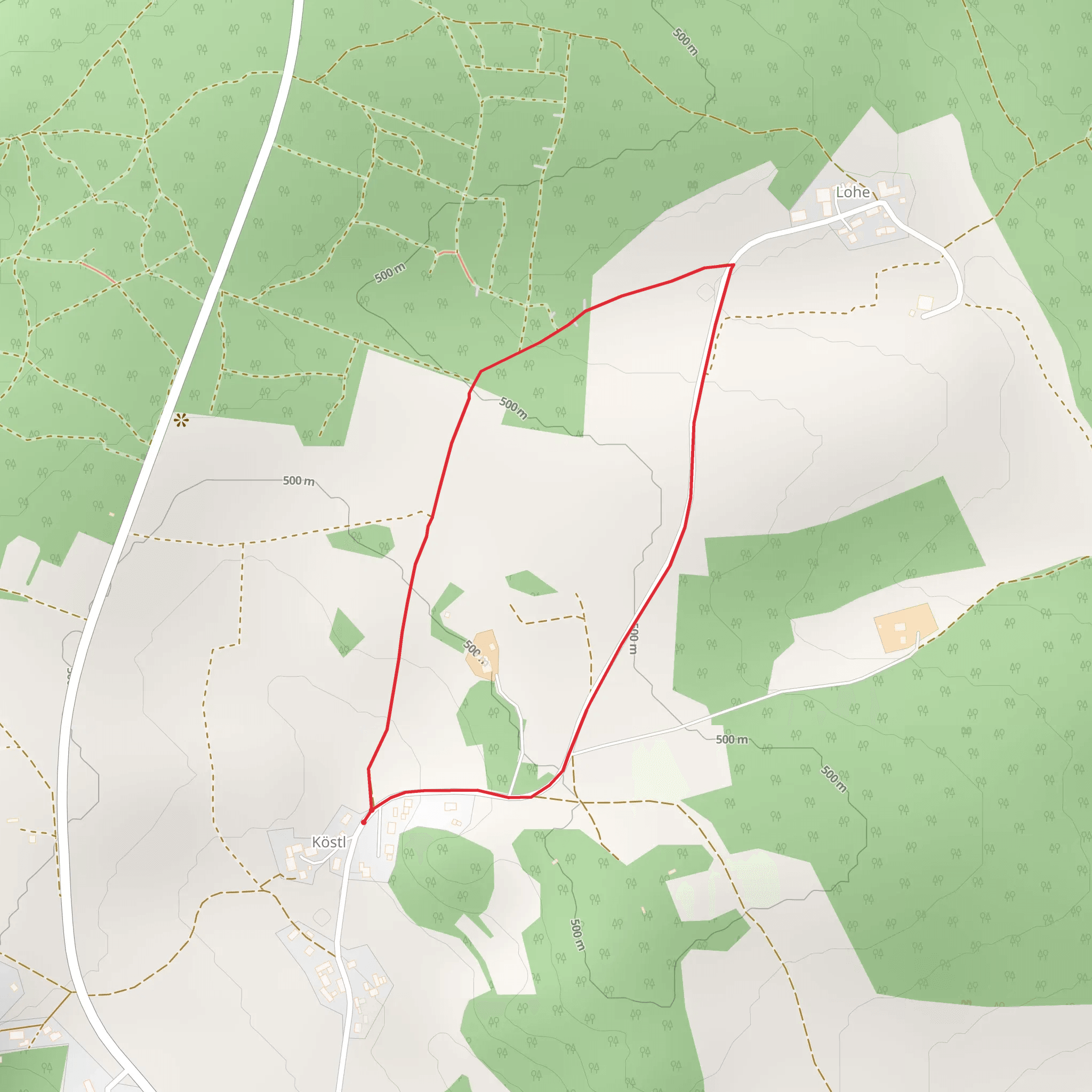 Köstl Loop mobile static map