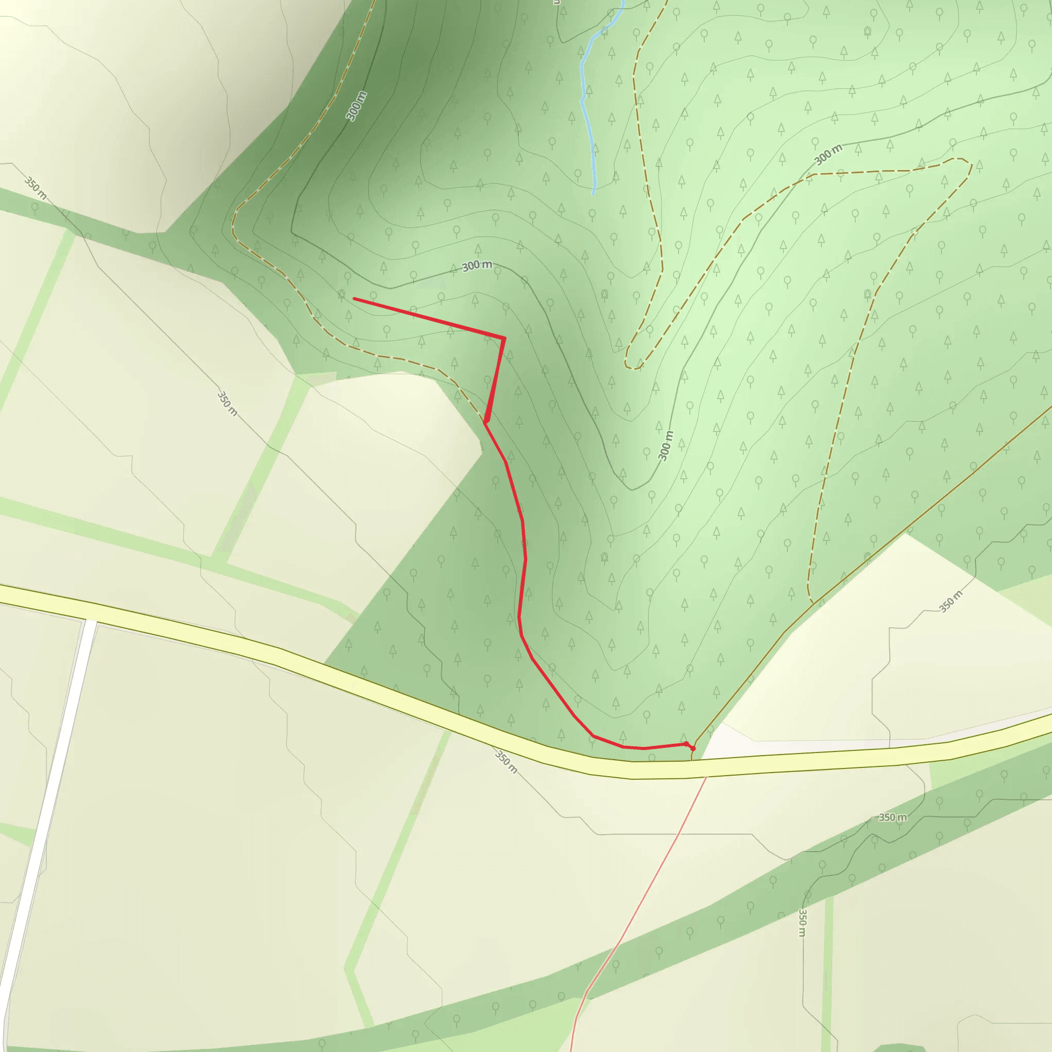 Bearland Wood and the Old Mineral Railway mobile static map