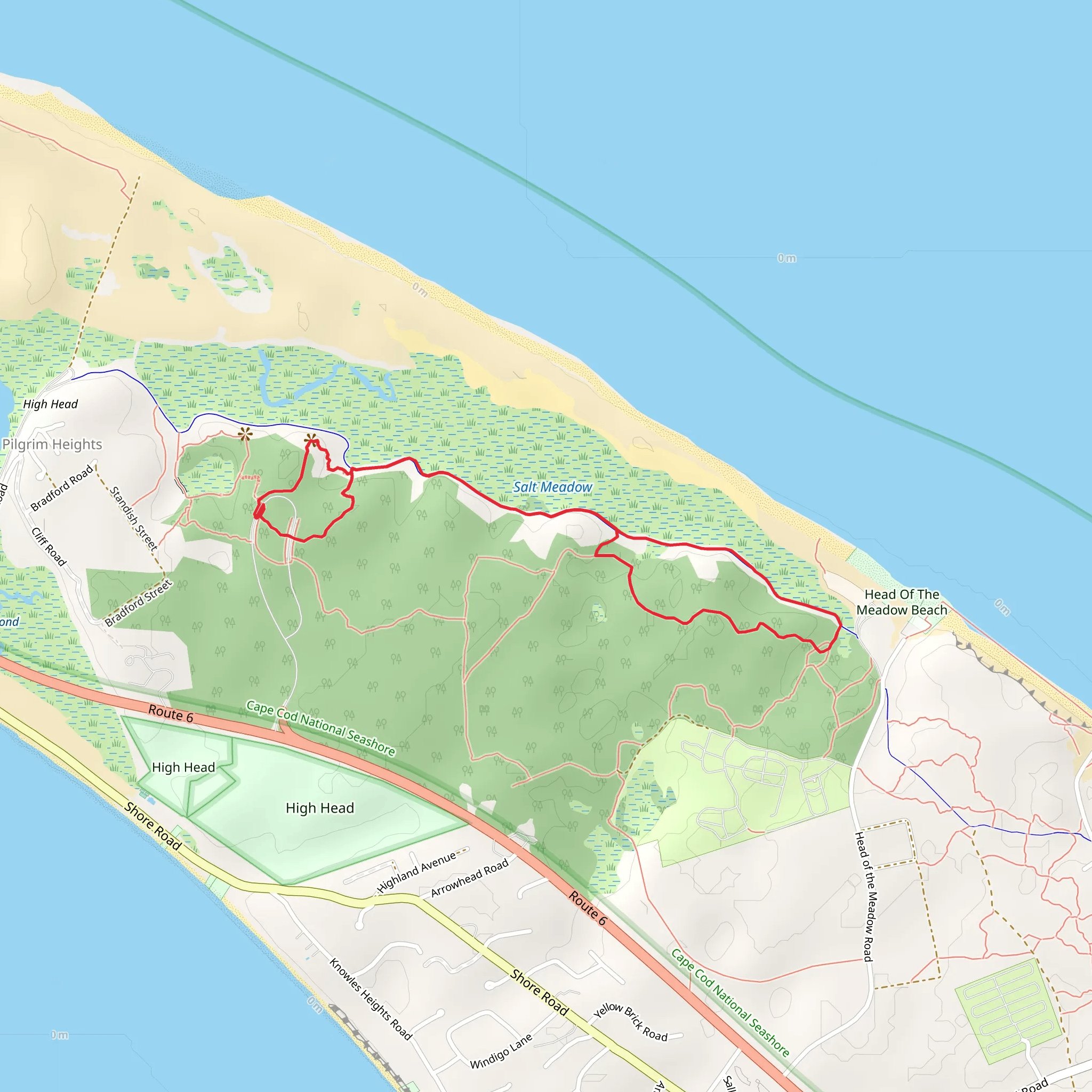 Head of the Meadow Trail and Pilgrim Spring Trail Loop mobile static map