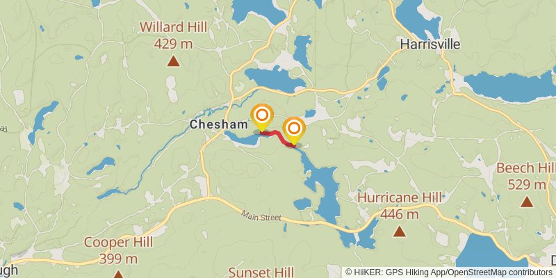 Monadnock-Sunapee Greenway spur 2 Map