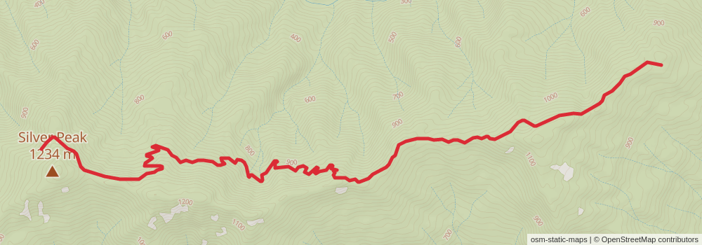 Silver Peak and Hobson Horn via Illinois River Trail stage 3 Map