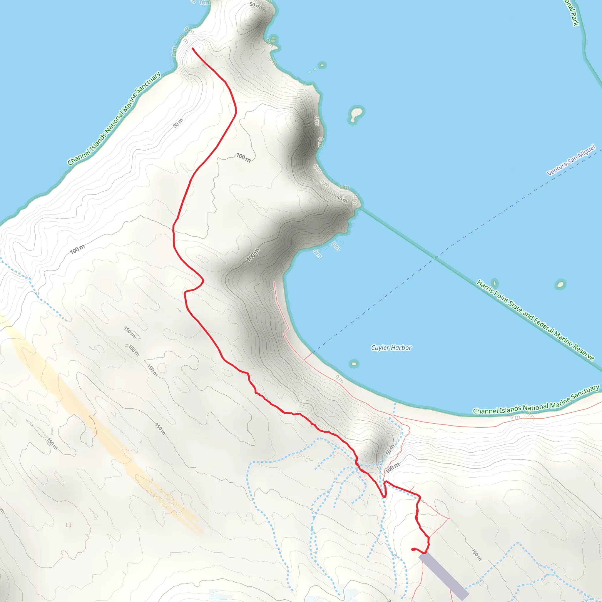 Lester Point Trail mobile static map