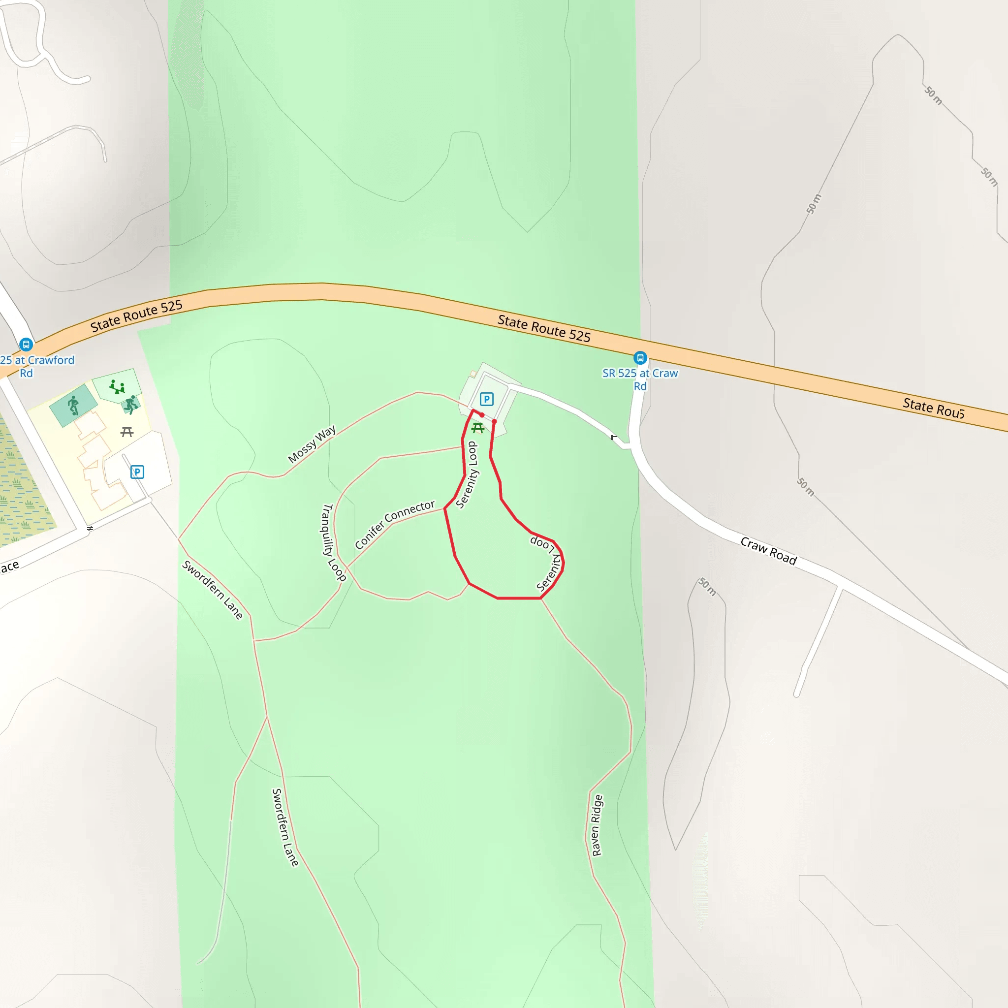 Serenity Loop mobile static map
