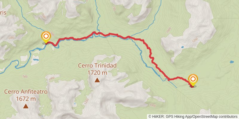 Cochamo Hike stage 2 Map