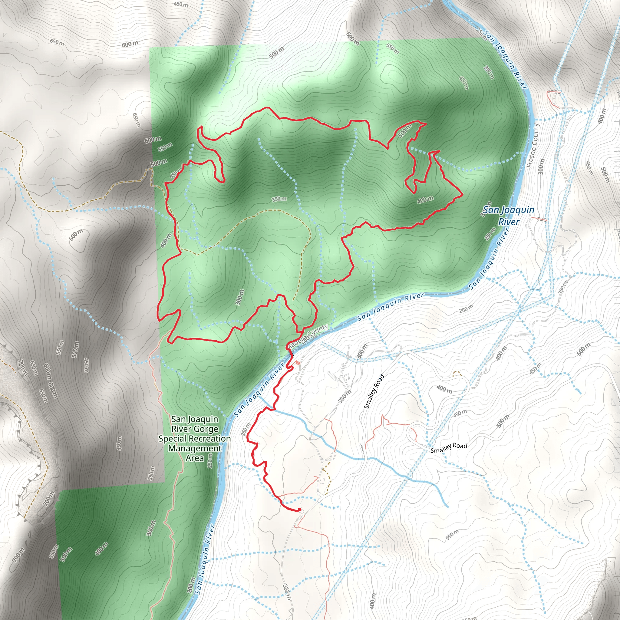 Pa'san Ridge Trail mobile static map