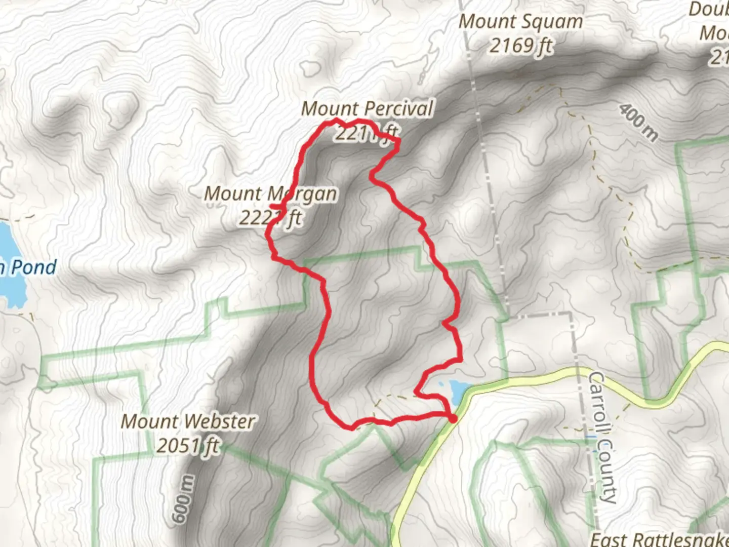 An image depicting the trail Mount Morgan and Mount Percival Loop Trail and its surrounding area.