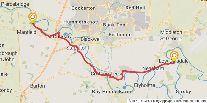 Yorkshire Round stage 21 Map