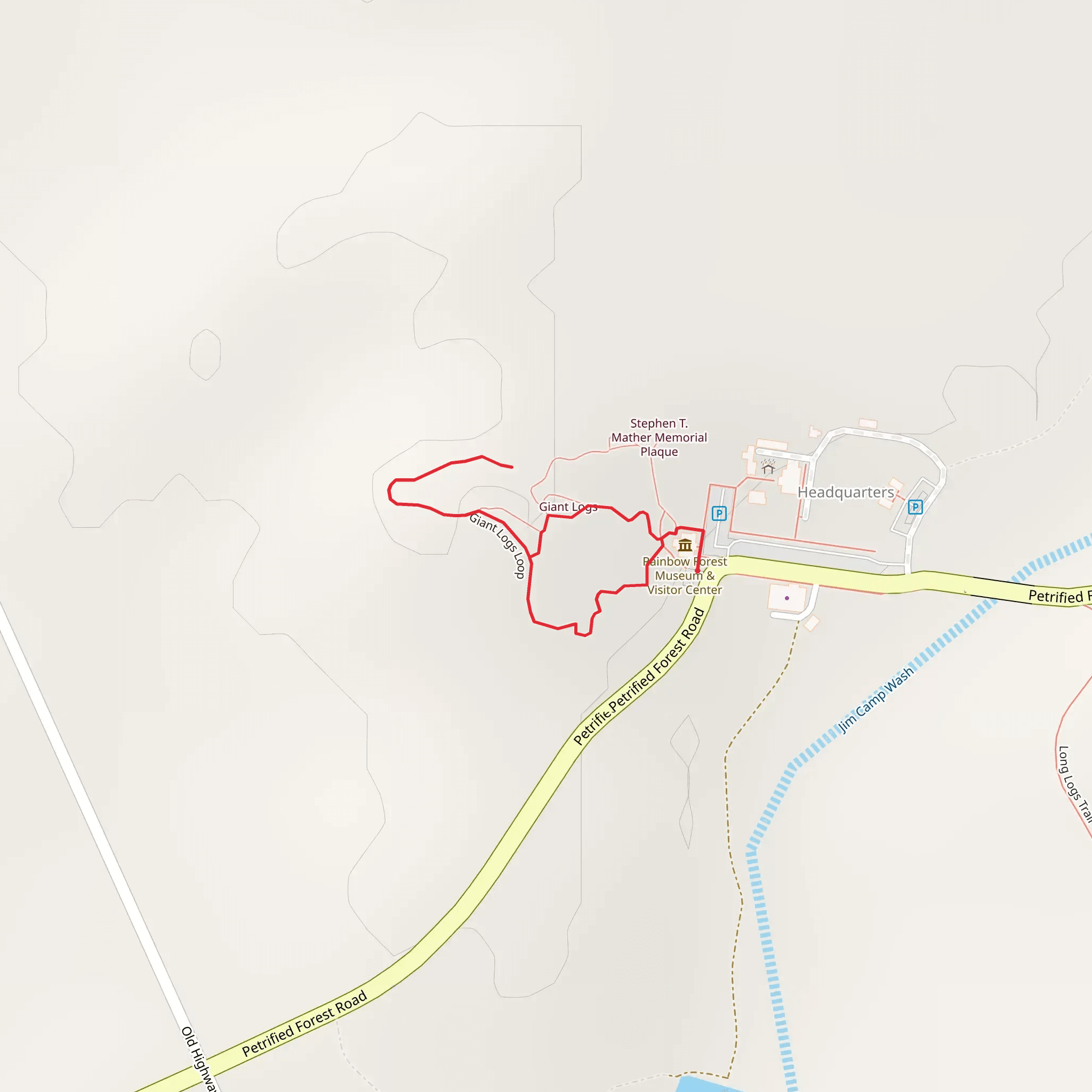 Giant Logs Loop mobile static map