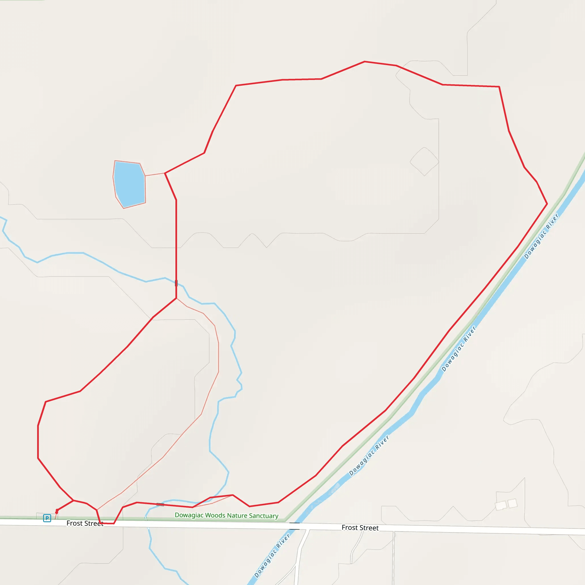 Dowagiac River Loop mobile static map