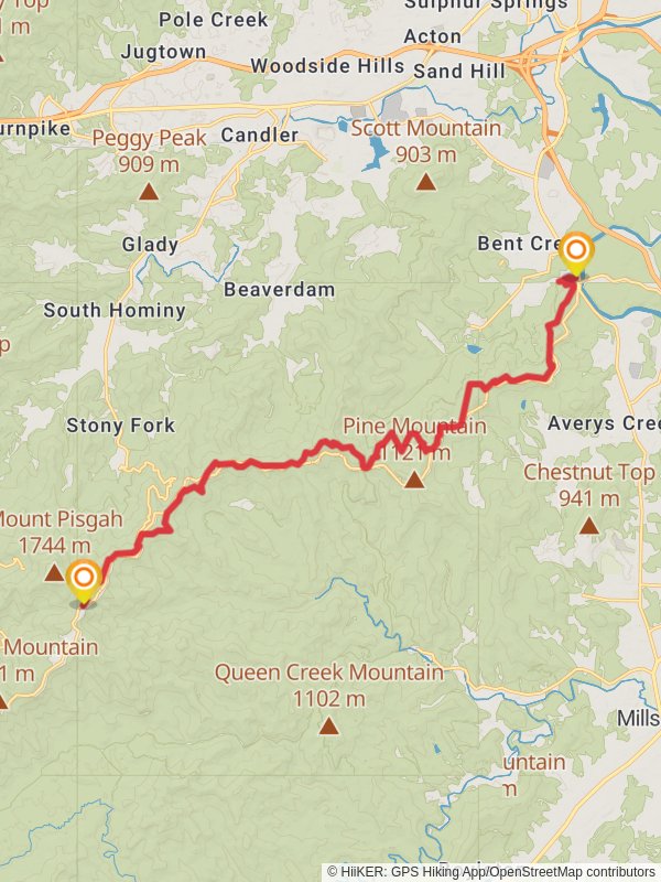 Shut-In Trail from Bent Creek River Park