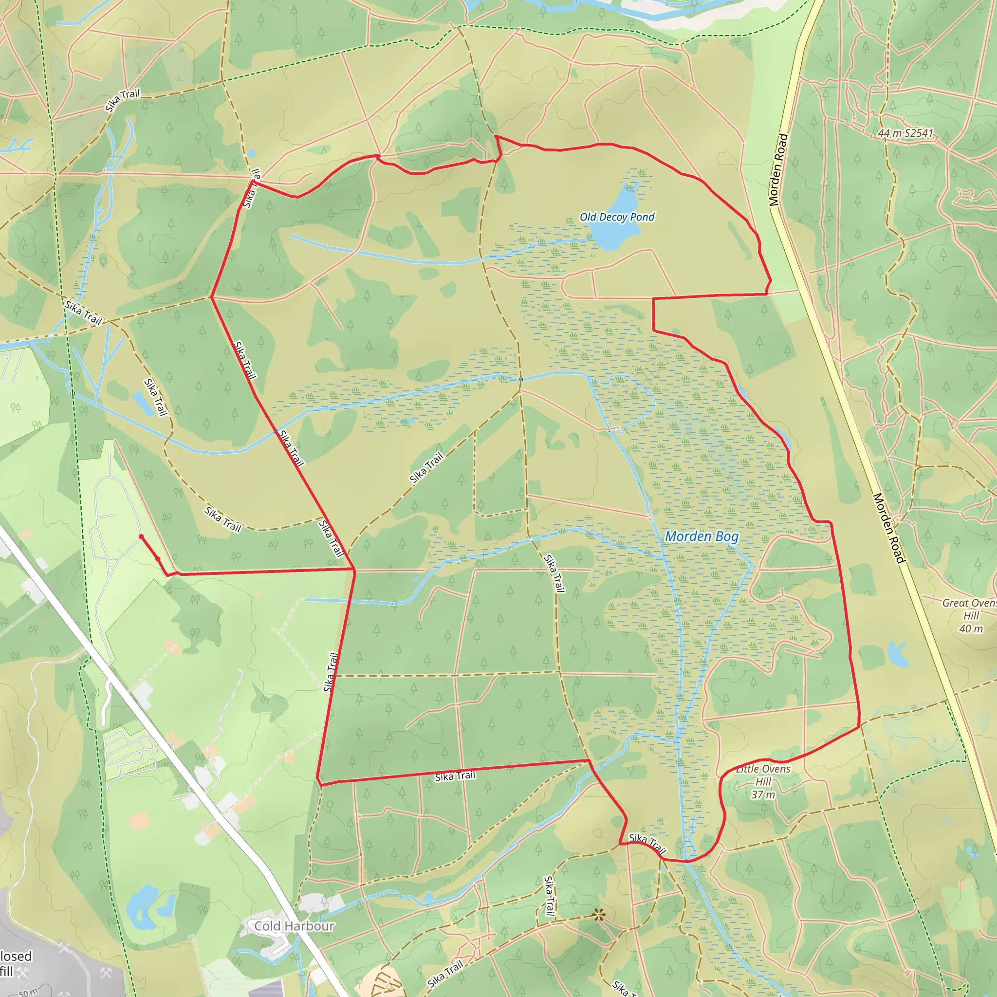 Birchwood Tourist Park Loop mobile static map