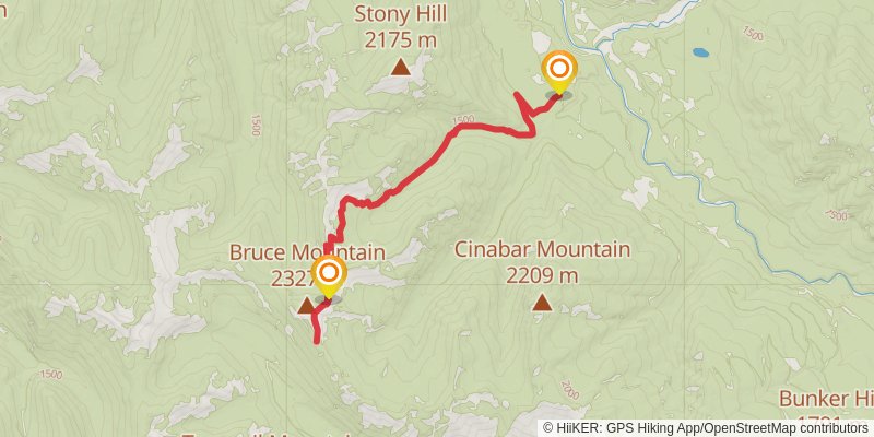 Bruce Creek Trail stage 2 Map